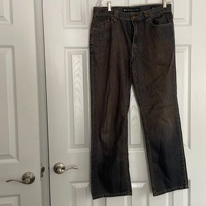 Claiborne dark denim jeans clean fit w34 L32